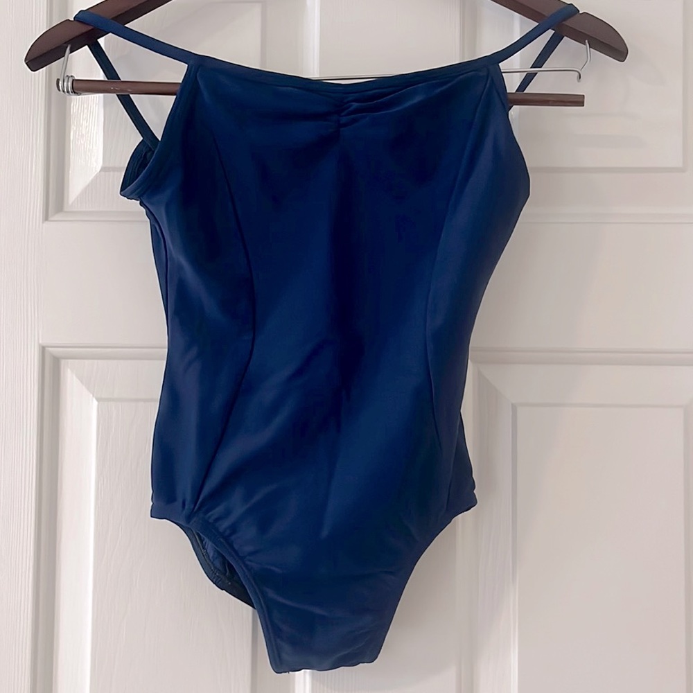 Navy Suffolk leotard.